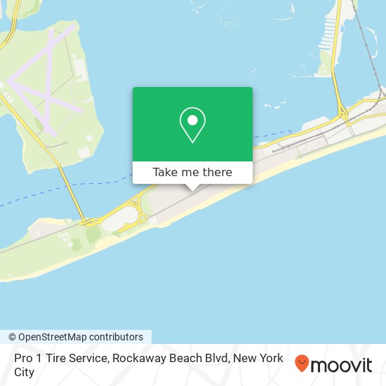 Pro 1 Tire Service, Rockaway Beach Blvd map