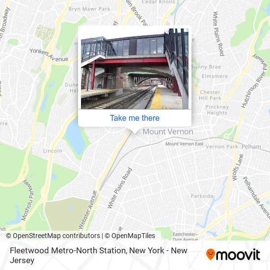 Fleetwood Metro-North Station map