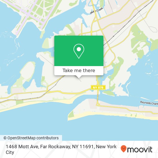 Mapa de 1468 Mott Ave, Far Rockaway, NY 11691