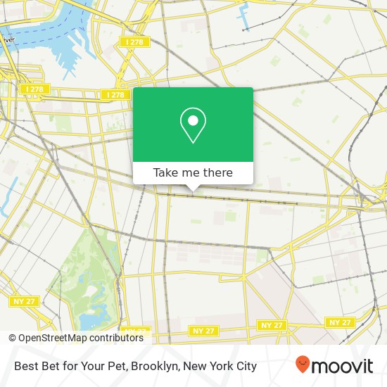 Mapa de Best Bet for Your Pet, Brooklyn