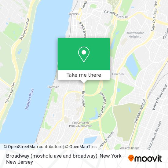 Broadway (mosholu ave and broadway) map