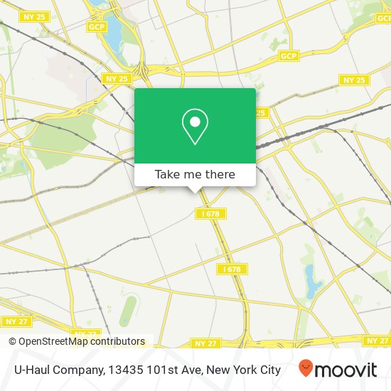 Mapa de U-Haul Company, 13435 101st Ave