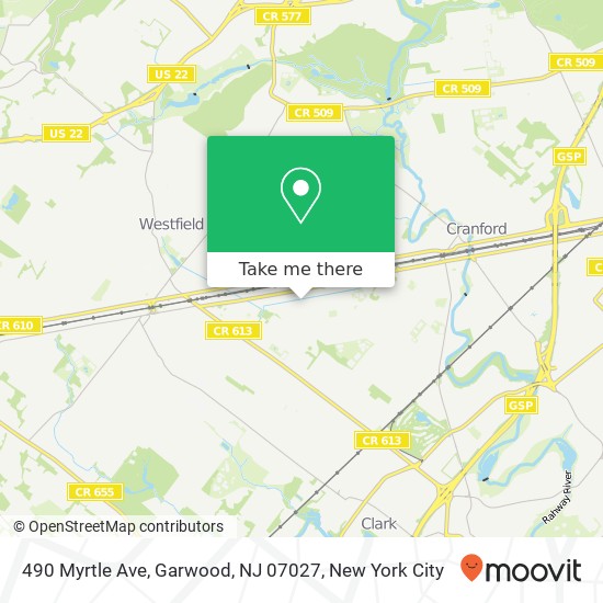 490 Myrtle Ave, Garwood, NJ 07027 map