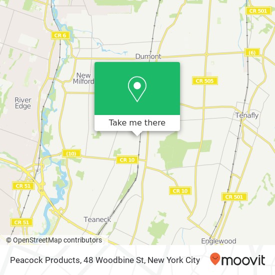 Peacock Products, 48 Woodbine St map