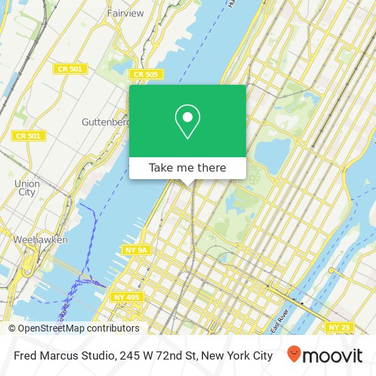 Fred Marcus Studio, 245 W 72nd St map