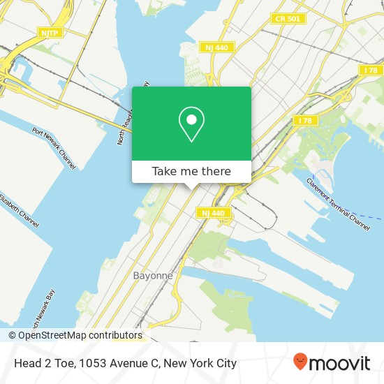 Mapa de Head 2 Toe, 1053 Avenue C