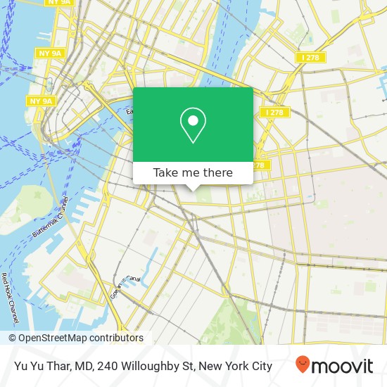 Mapa de Yu Yu Thar, MD, 240 Willoughby St
