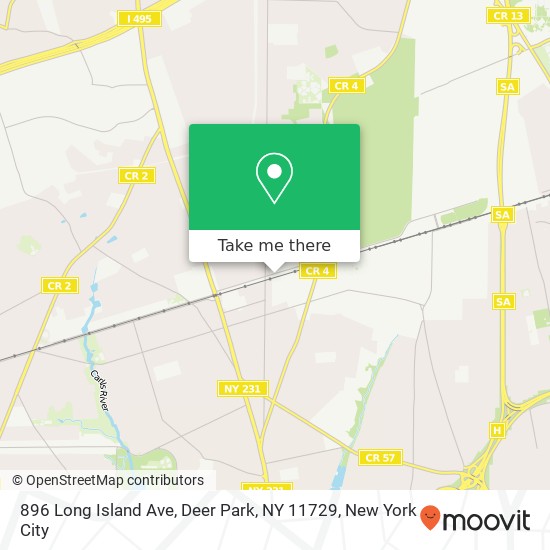 Mapa de 896 Long Island Ave, Deer Park, NY 11729