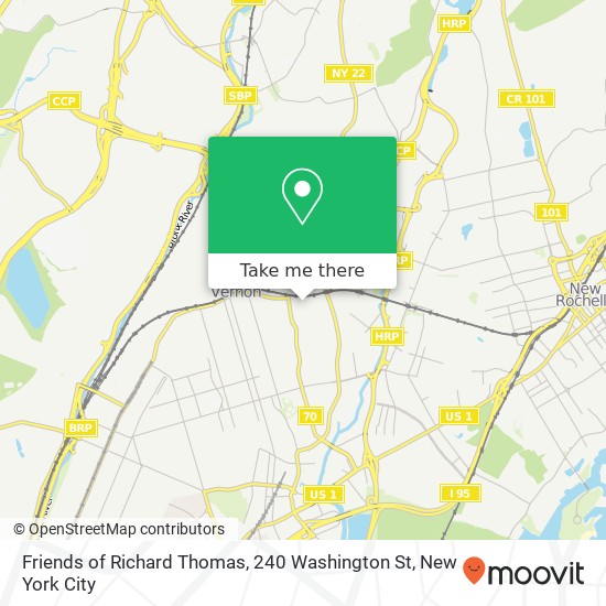 Mapa de Friends of Richard Thomas, 240 Washington St