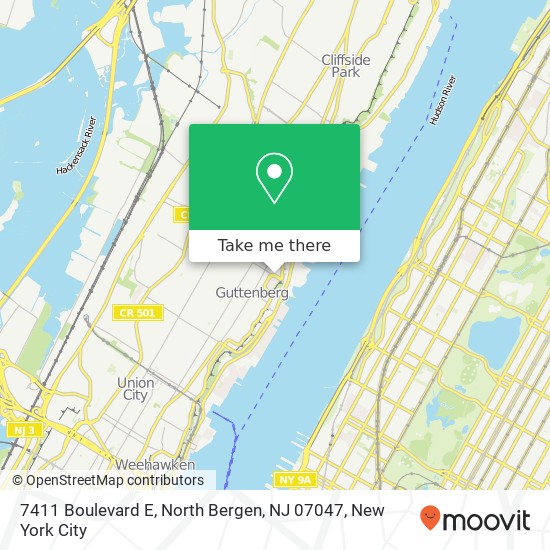 7411 Boulevard E, North Bergen, NJ 07047 map