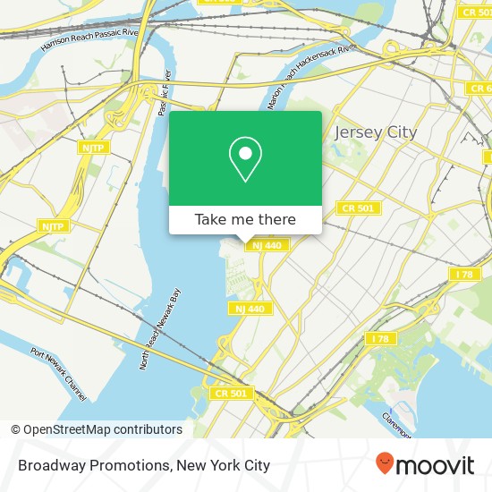 Broadway Promotions map