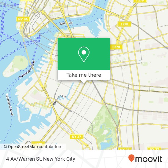 4 Av/Warren St map