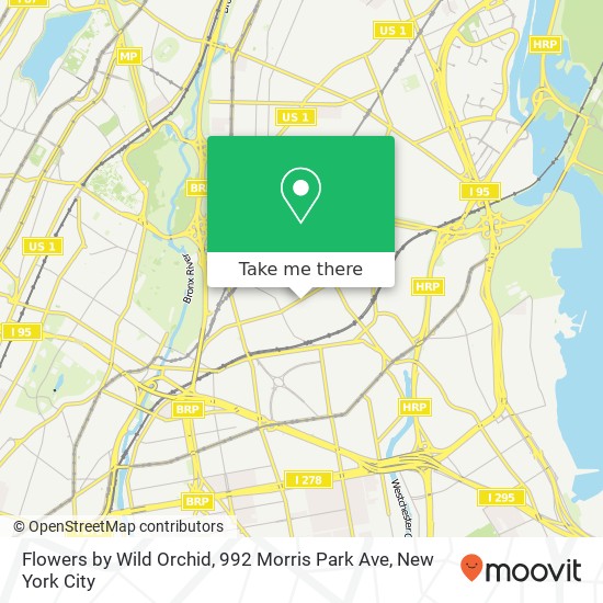 Flowers by Wild Orchid, 992 Morris Park Ave map