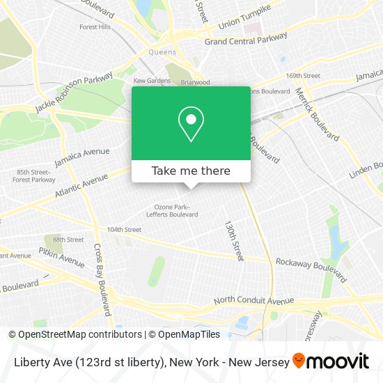 Liberty Ave (123rd st liberty) map