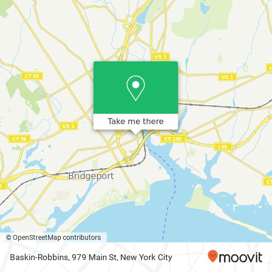 Baskin-Robbins, 979 Main St map