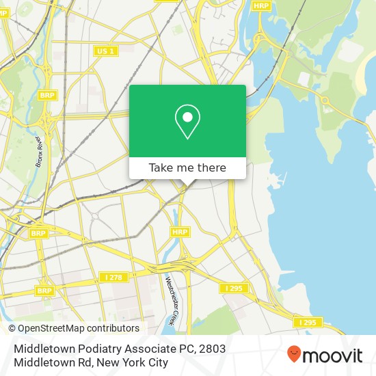 Mapa de Middletown Podiatry Associate PC, 2803 Middletown Rd