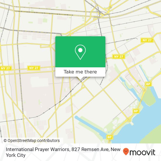 Mapa de International Prayer Warriors, 827 Remsen Ave