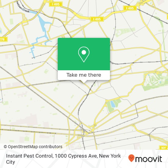 Mapa de Instant Pest Control, 1000 Cypress Ave