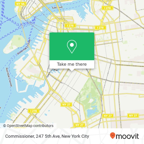 Mapa de Commissioner, 247 5th Ave