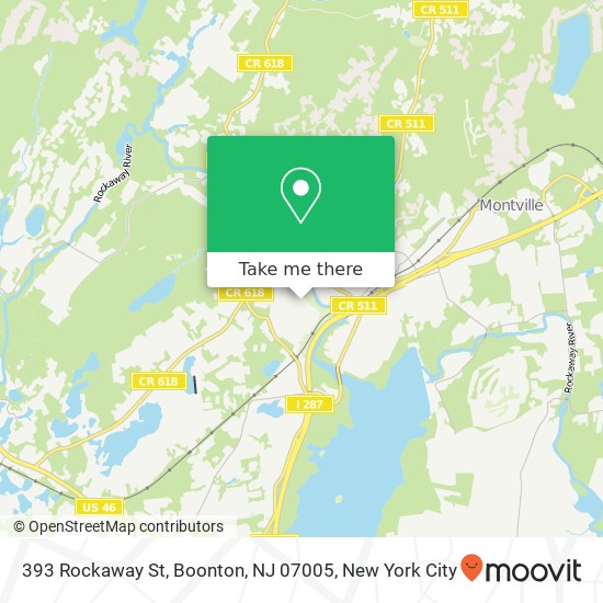 Mapa de 393 Rockaway St, Boonton, NJ 07005