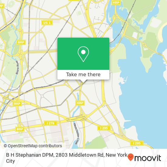 B H Stephanian DPM, 2803 Middletown Rd map