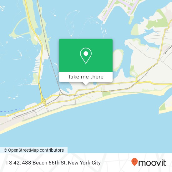 I S 42, 488 Beach 66th St map