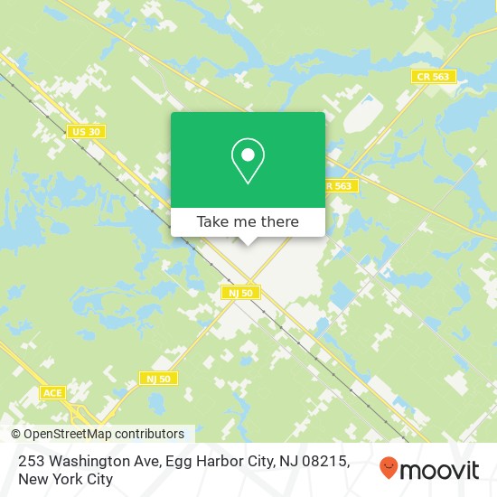 253 Washington Ave, Egg Harbor City, NJ 08215 map