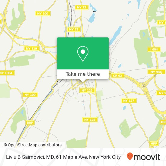 Liviu B Saimovici, MD, 61 Maple Ave map