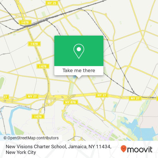 Mapa de New Visions Charter School, Jamaica, NY 11434