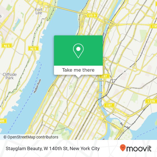 Stayglam Beauty, W 140th St map