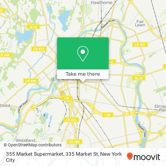 Mapa de 355 Market Supermarket, 335 Market St