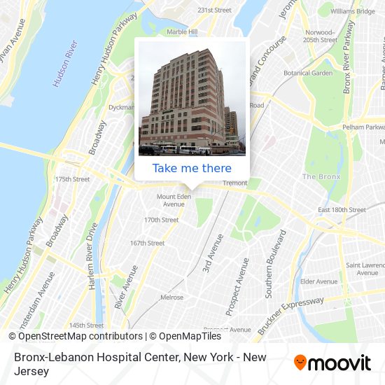 Mapa de Bronx-Lebanon Hospital Center