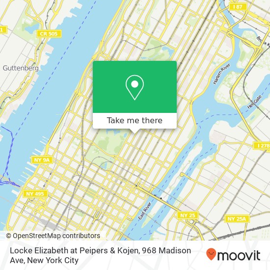 Locke Elizabeth at Peipers & Kojen, 968 Madison Ave map