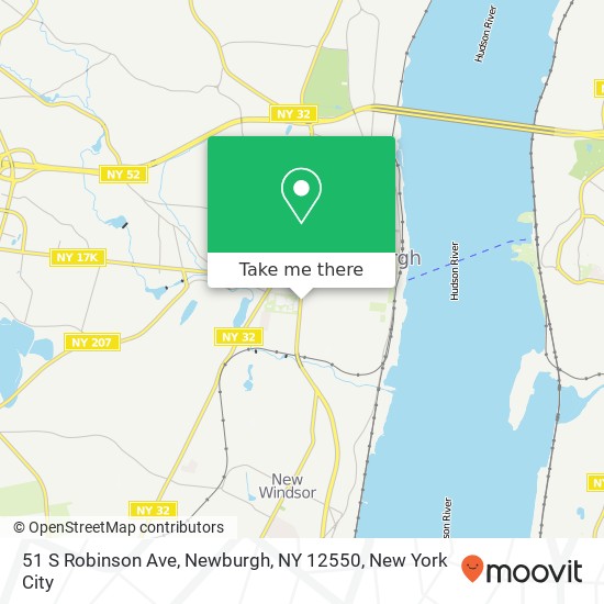 51 S Robinson Ave, Newburgh, NY 12550 map