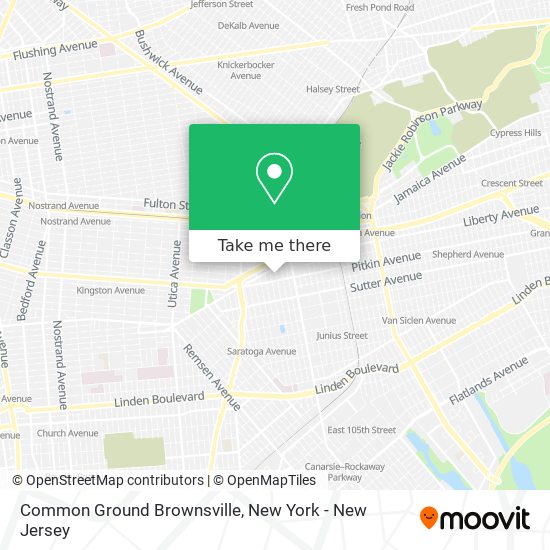 Common Ground Brownsville map