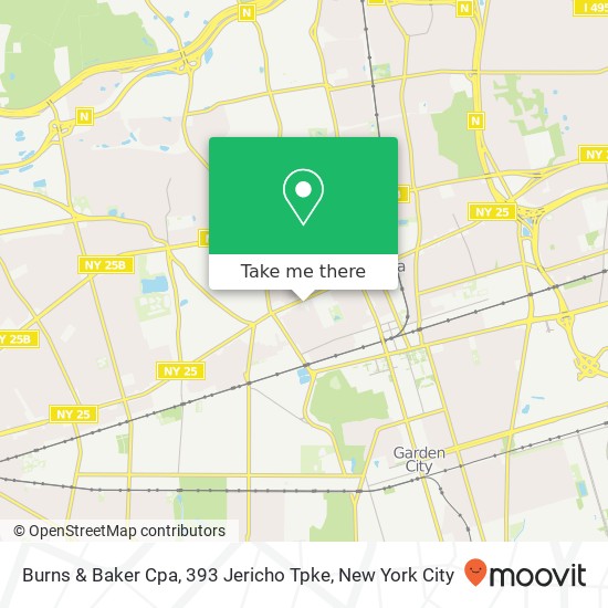 Burns & Baker Cpa, 393 Jericho Tpke map