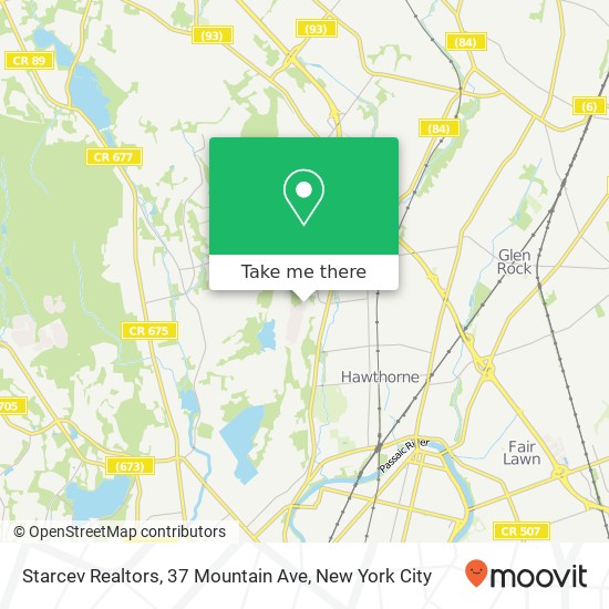 Mapa de Starcev Realtors, 37 Mountain Ave