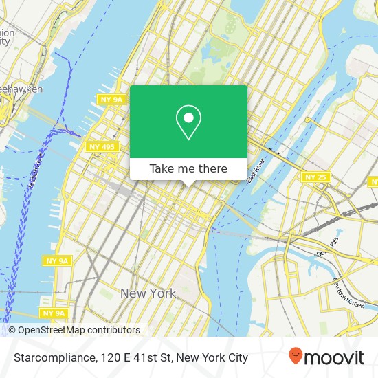 Starcompliance, 120 E 41st St map