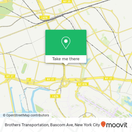 Mapa de Brothers Transportation, Bascom Ave