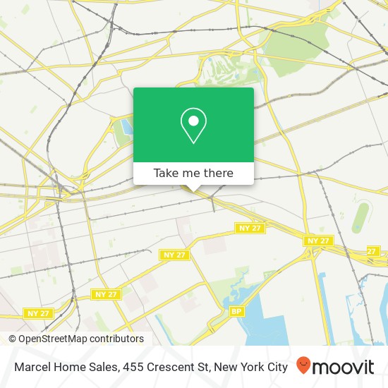 Mapa de Marcel Home Sales, 455 Crescent St