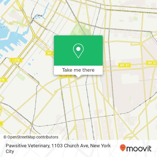 Pawsitive Veterinary, 1103 Church Ave map