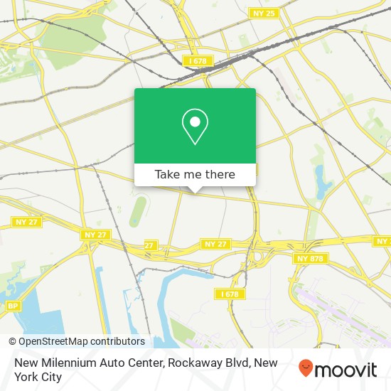 Mapa de New Milennium Auto Center, Rockaway Blvd