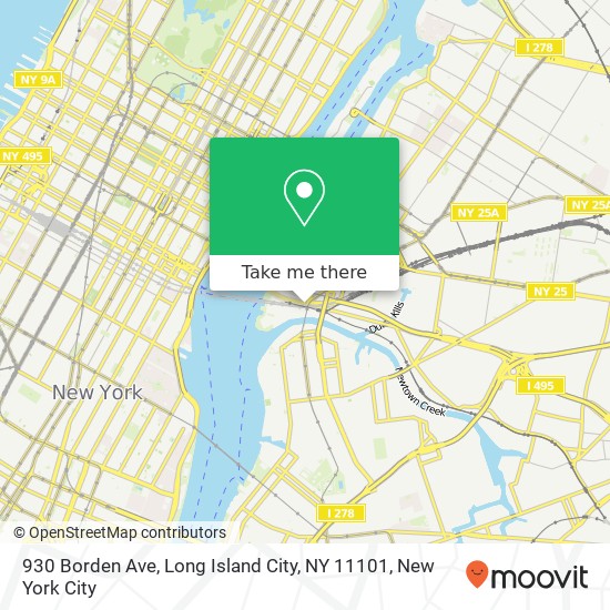 930 Borden Ave, Long Island City, NY 11101 map