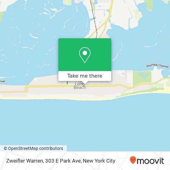 Mapa de Zweifler Warren, 303 E Park Ave