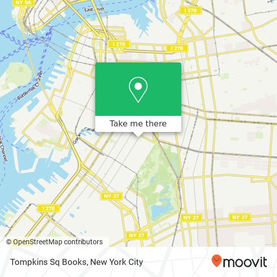 Mapa de Tompkins Sq Books