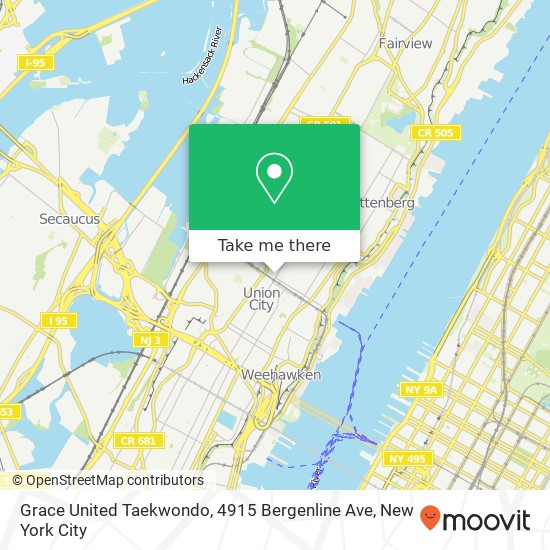 Mapa de Grace United Taekwondo, 4915 Bergenline Ave