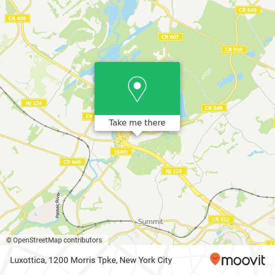Mapa de Luxottica, 1200 Morris Tpke