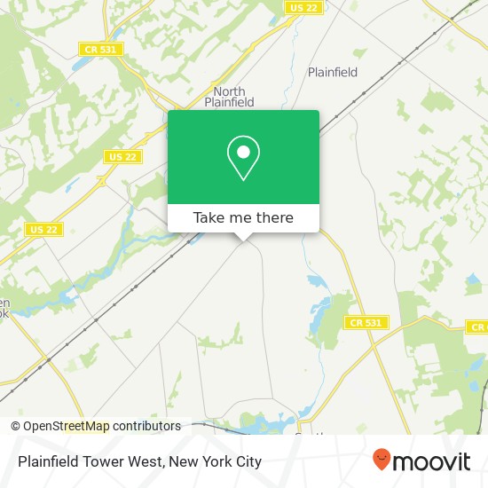 Plainfield Tower West map