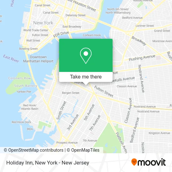 Holiday Inn map