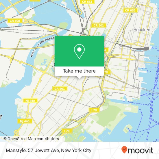 Mapa de Manstyle, 57 Jewett Ave